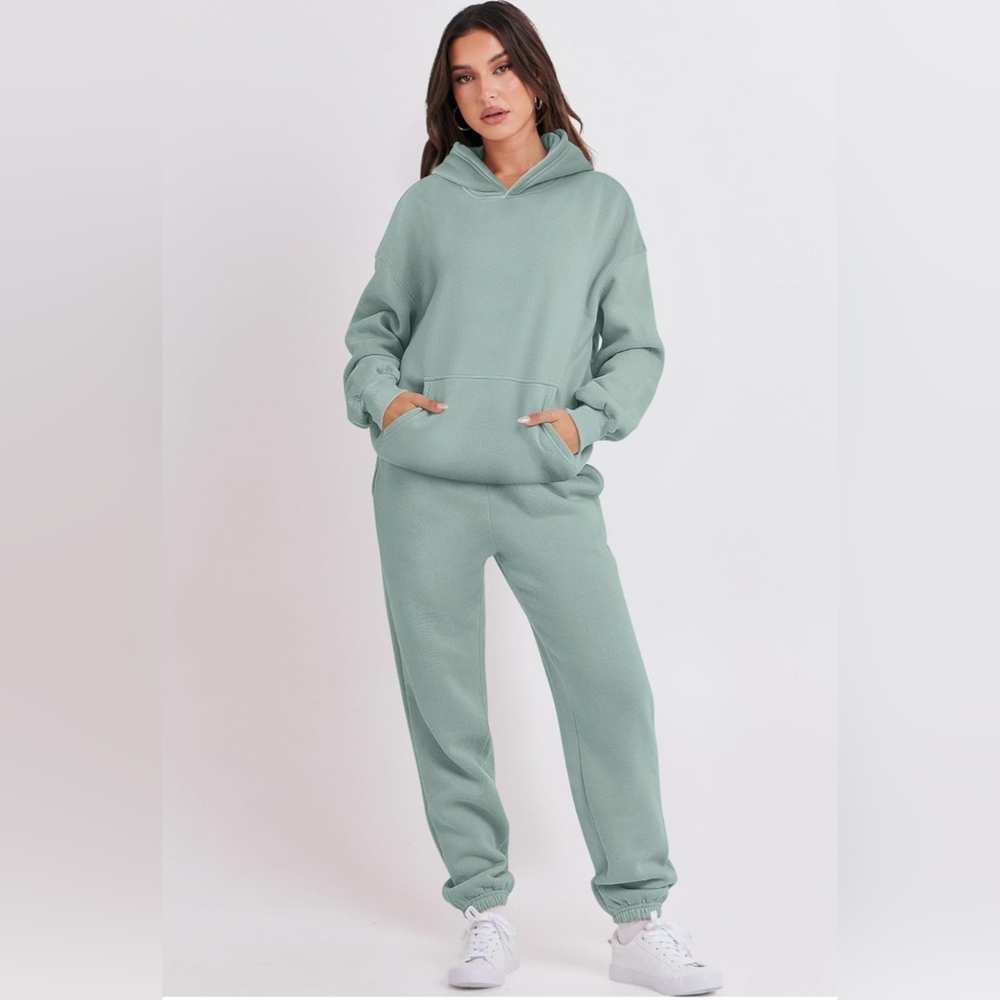 ANRABESS Womens Outfits Hoodie Oversized Sweatshirt Jogger Sweatpants
